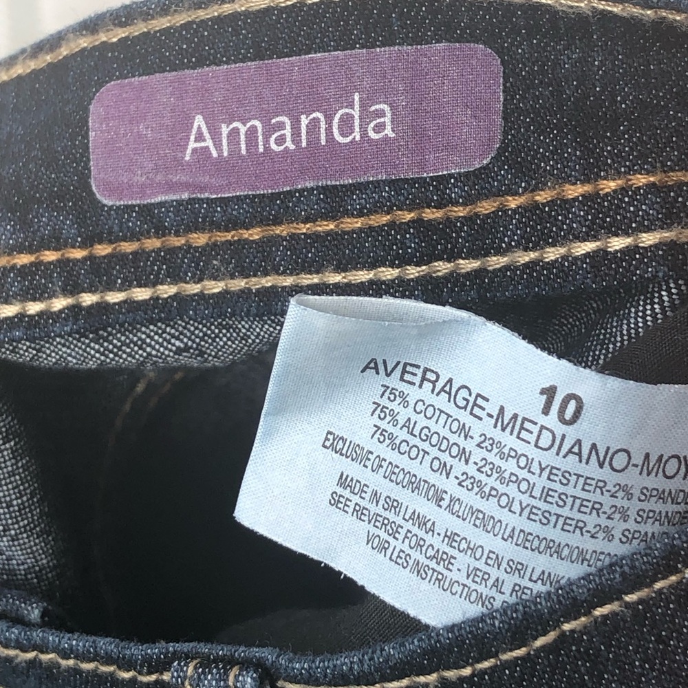 Gloria Vanderbilt Black Jeans Size 12 —#035 - Picture 7 of 12